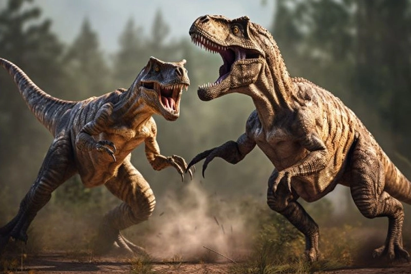 Hình nền đôi khủng long cực kỳ đáng yêu