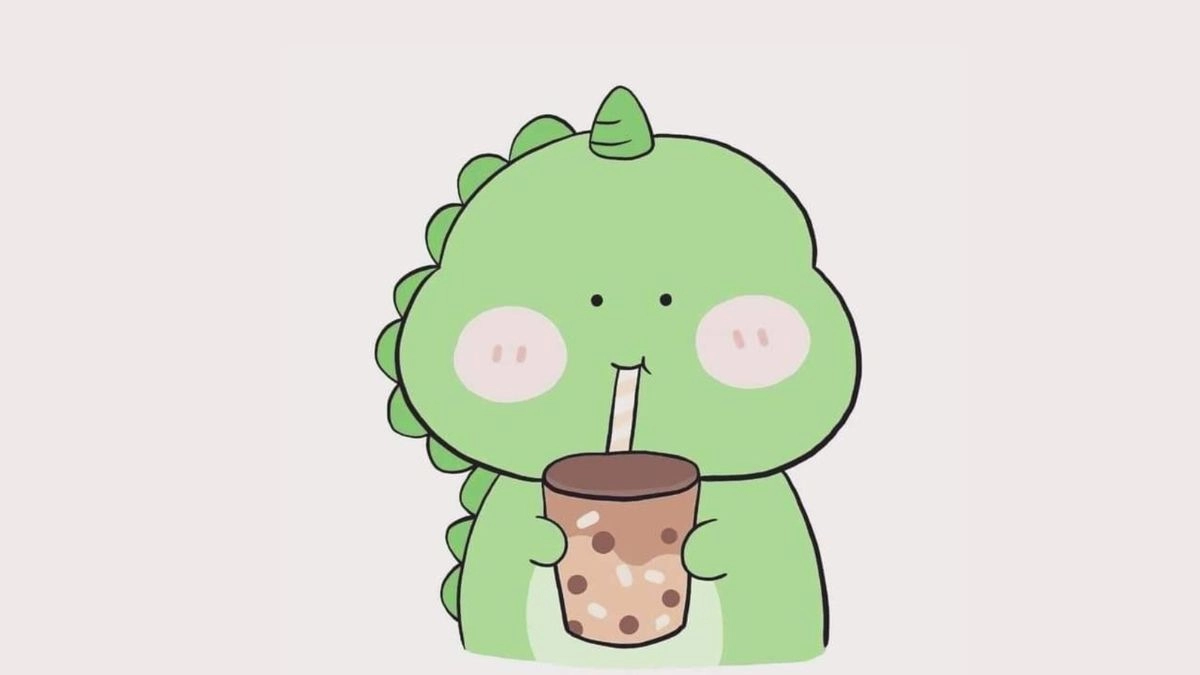 Dễ thương hình nền cute khủng long siêu nổi bật