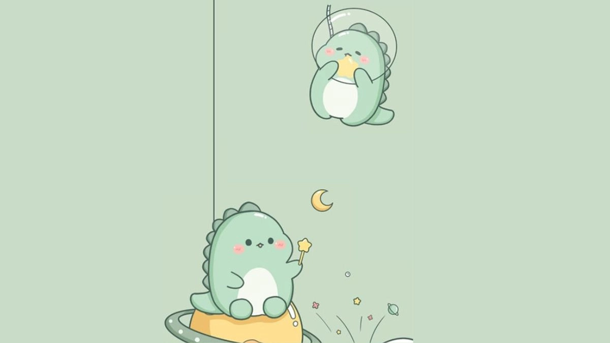 Hình nền khủng long siêu cute cho người mê dễ thương
