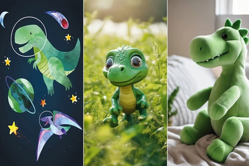 Hình nền khủng long xanh mát mắt nhẹ nhàng