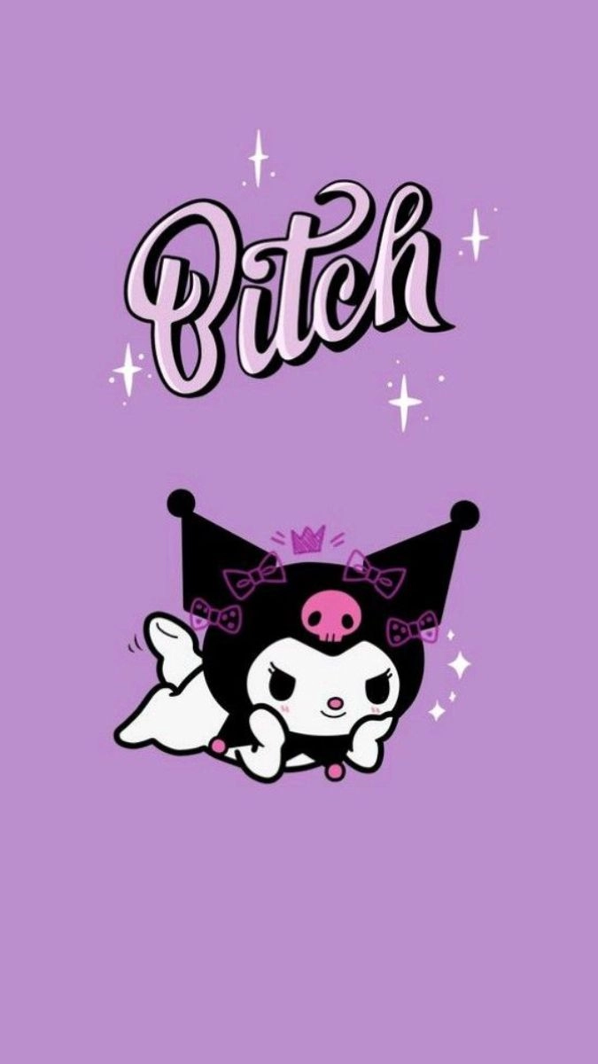 Hình nền Kuromi tím nhẹ nhàng đáng yêu