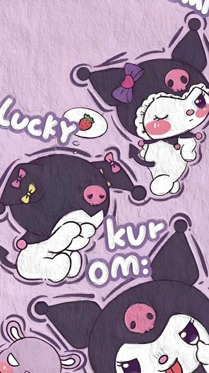 Hình nền hình Kuromi ấn tượng