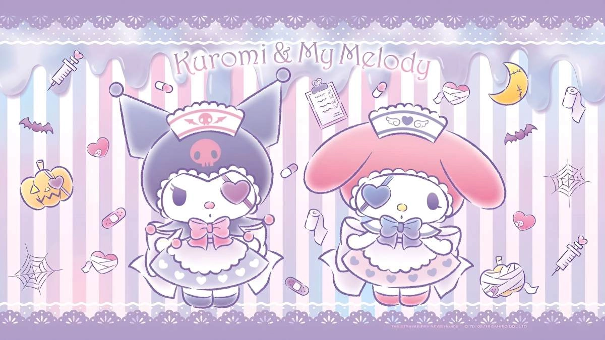 Hình nền Kuromi màu tím ngọt ngào