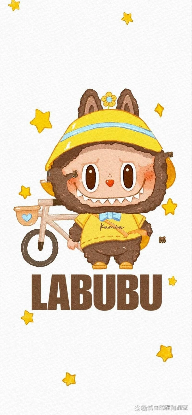 Hình nền Labubu cute chibi tinh nghịch