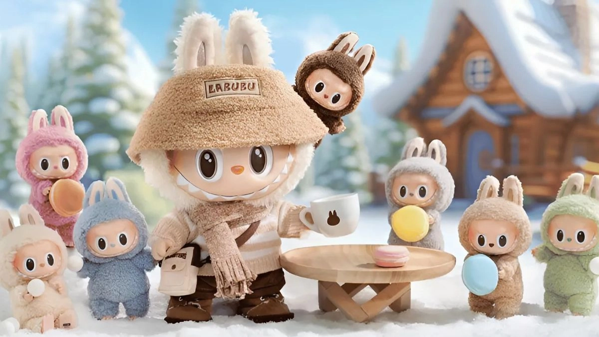 Hình nền Labubu cho máy tính tươi sáng