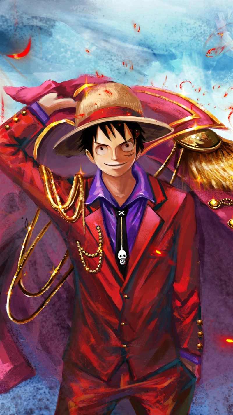 Hình nền 3d Luffy đậm chất anime Nhật