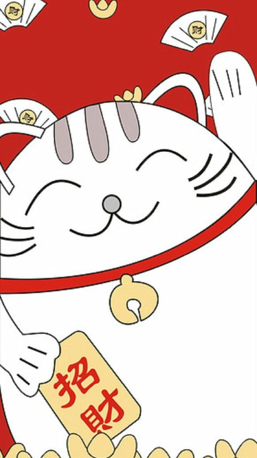 Ảnh nền mèo thần tài rước tài phát lộc