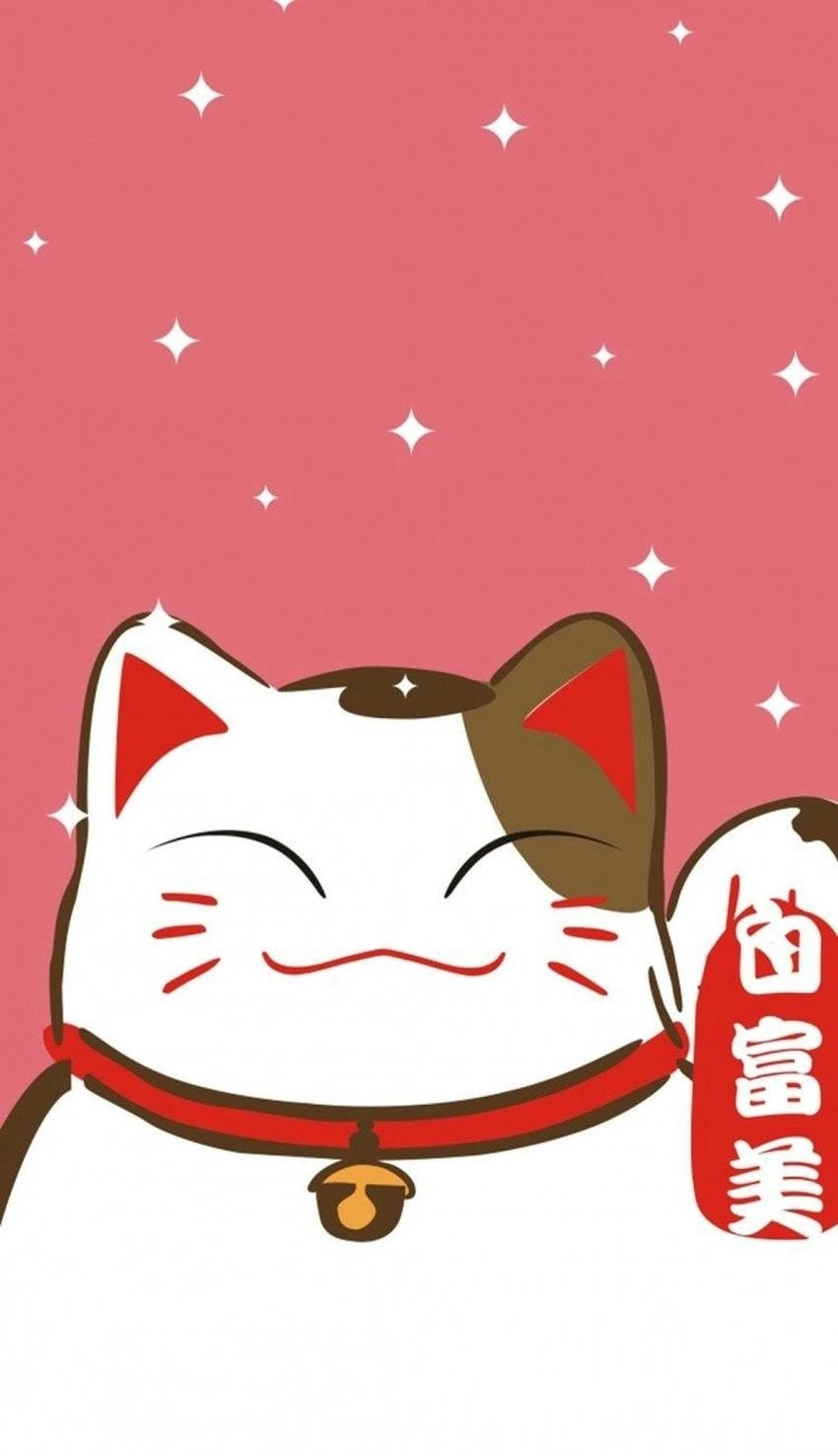 Ảnh nền điện thoại mèo thần tài đẹp nổi bật