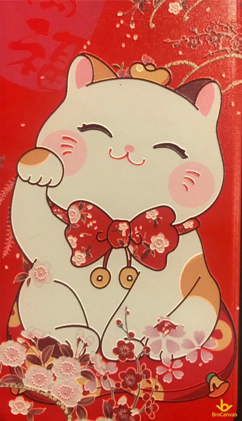 Tải hình nền mèo thần tài cho điện thoại ngay