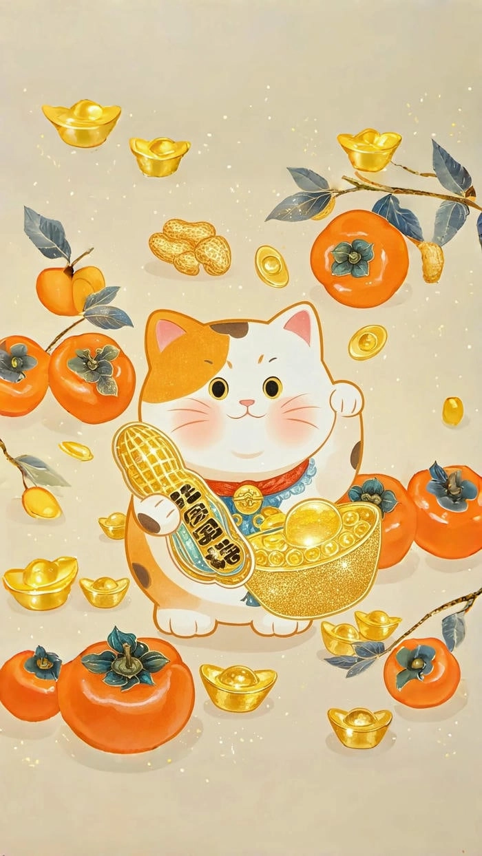 Ảnh mèo thần tài 4k nét căng từng sợi lông