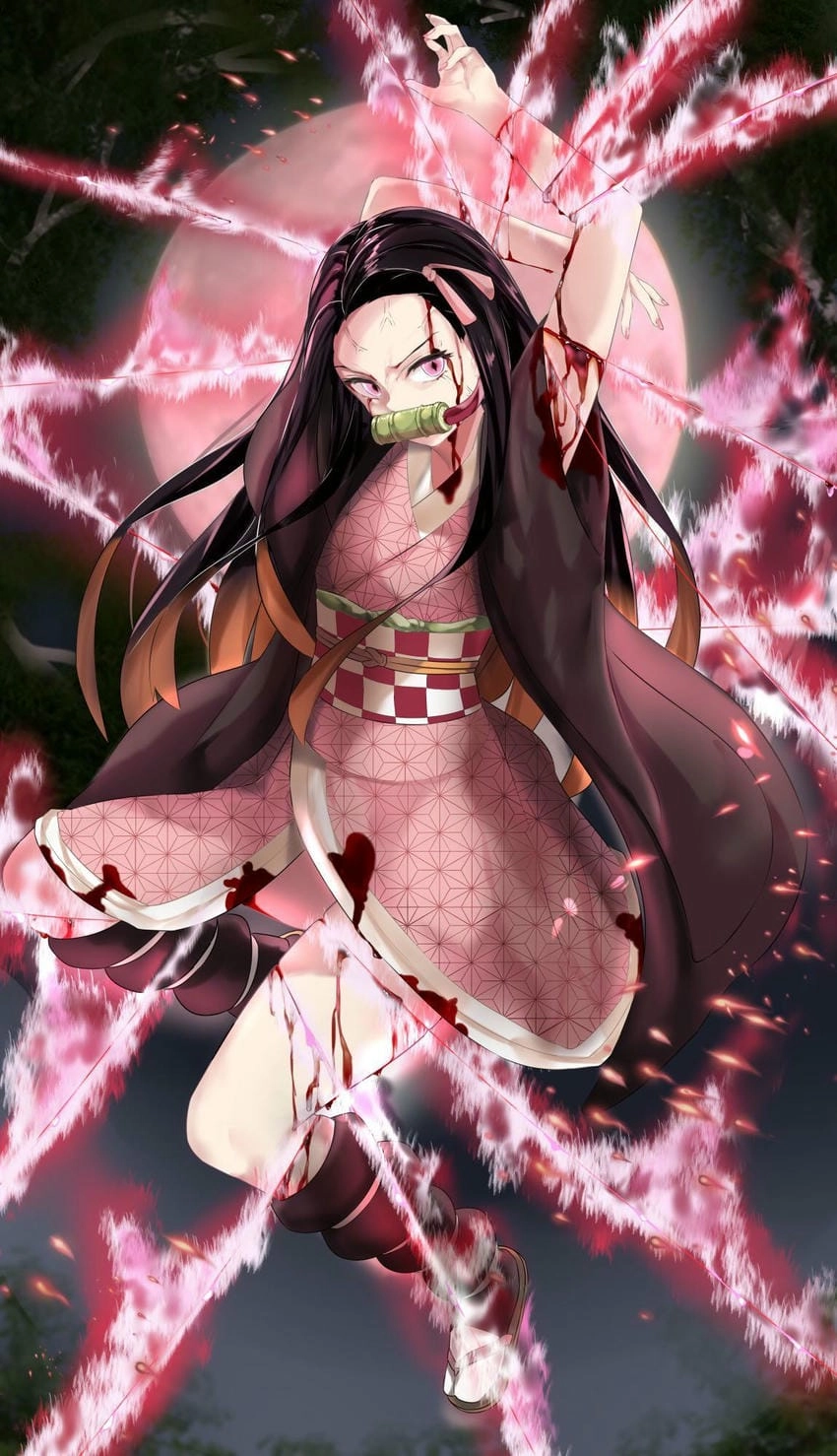 Hình Nezuko đẹp đến nao lòng fan anime