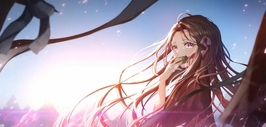 Hình Nezuko anime đẹp tựa cổ tích