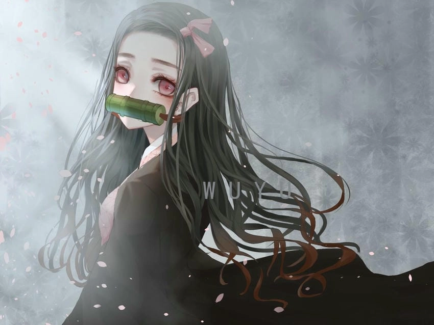 Ảnh nền Nezuko đẹp tựa mộng ảo