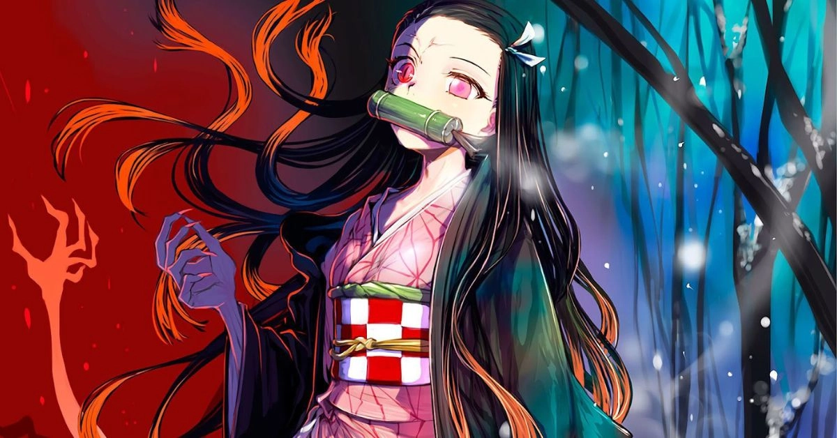 Hình nền Nezuko dịu dàng như ánh trăng