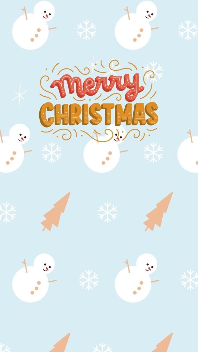 Hình nền giáng sinh dễ thương ấm áp yêu thương