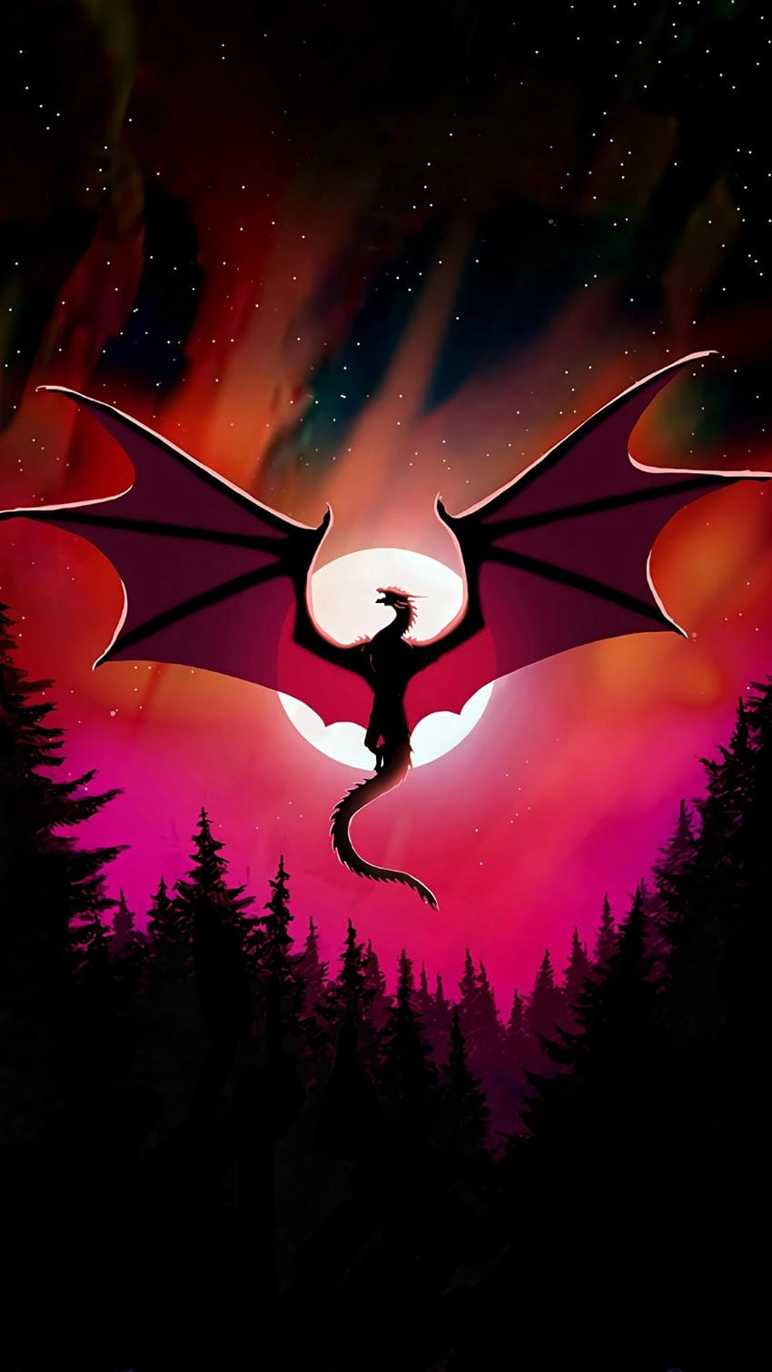 Hình nền đẹp 3d con rồng rực rỡ huyền bí