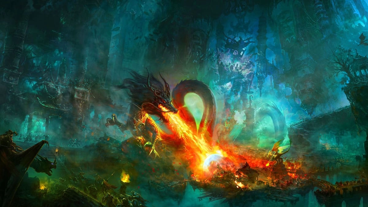 Hình nền rồng ngầu bùng nổ khí chất thần thoại