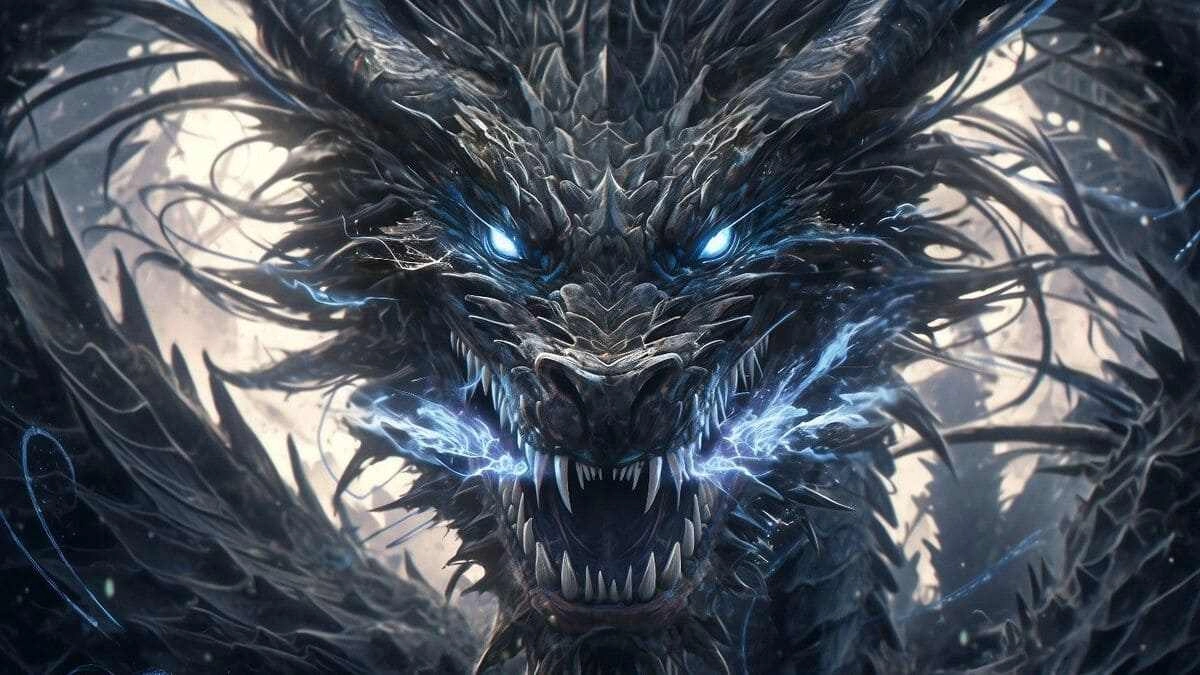 Ảnh nền con rồng sắc sảo từng đường nét