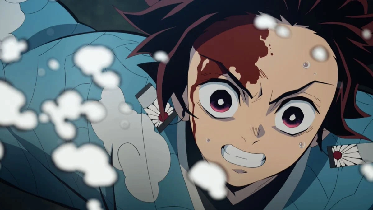 Hình nền máy tính anime Tanjiro đầy cảm xúc