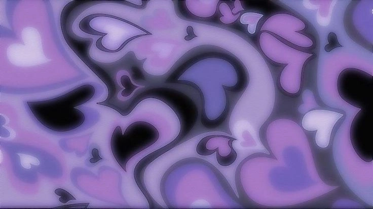 Hình nền cute màu tím khiến tim tan chảy