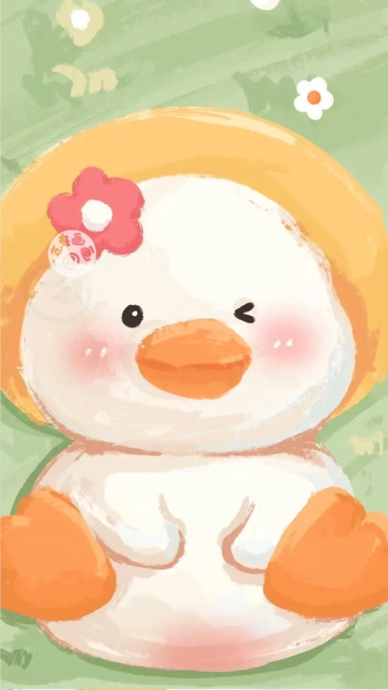 Hình nền vịt cute mang lại cảm giác dễ thương