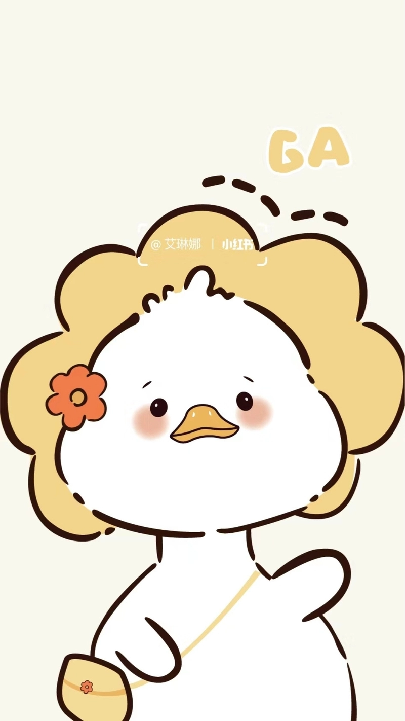 Màu vàng hình nền vịt cute tươi vui lan tỏa năng lượng