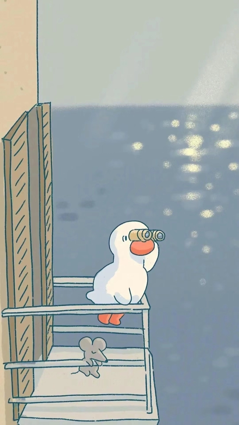 Hình nền điện thoại vịt sally vui nhộn khiến người xem mỉm cười