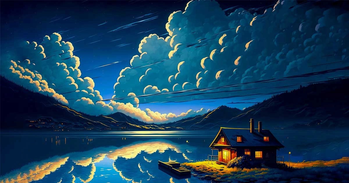 Hình nền màu xanh dương mát mắt và dễ chịu