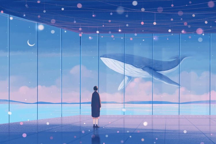 Hình nền pp đơn giản màu xanh thanh thoát và tinh tế