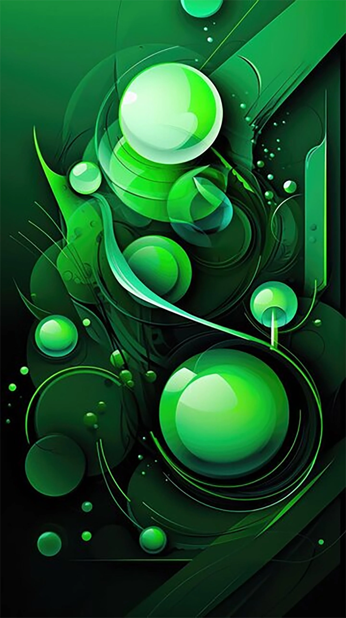 Hình nền điện thoại màu xanh lá cây thu hút