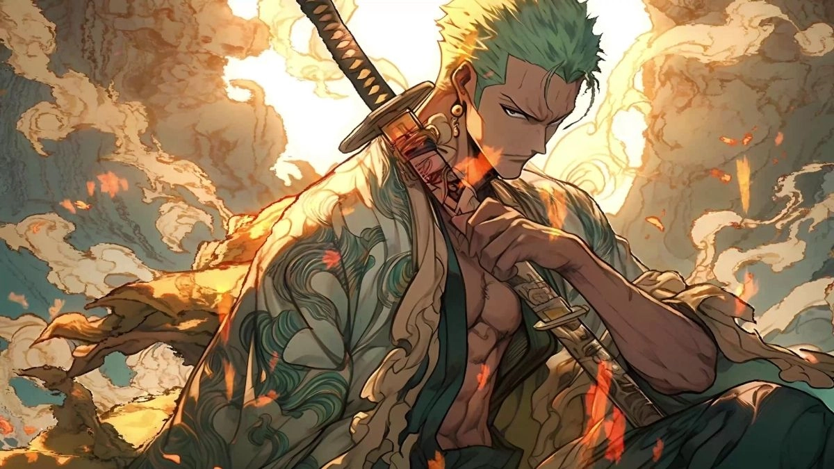 Hình nền Zoro phong cách samurai cực chất
