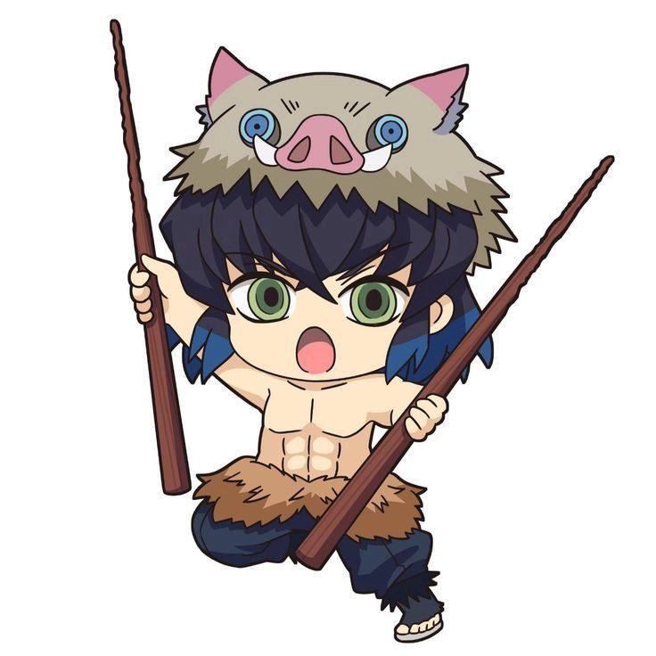 Vẽ Inosuke chibi sáng tạo Inosuke trong phong cách nhỏ nhắn