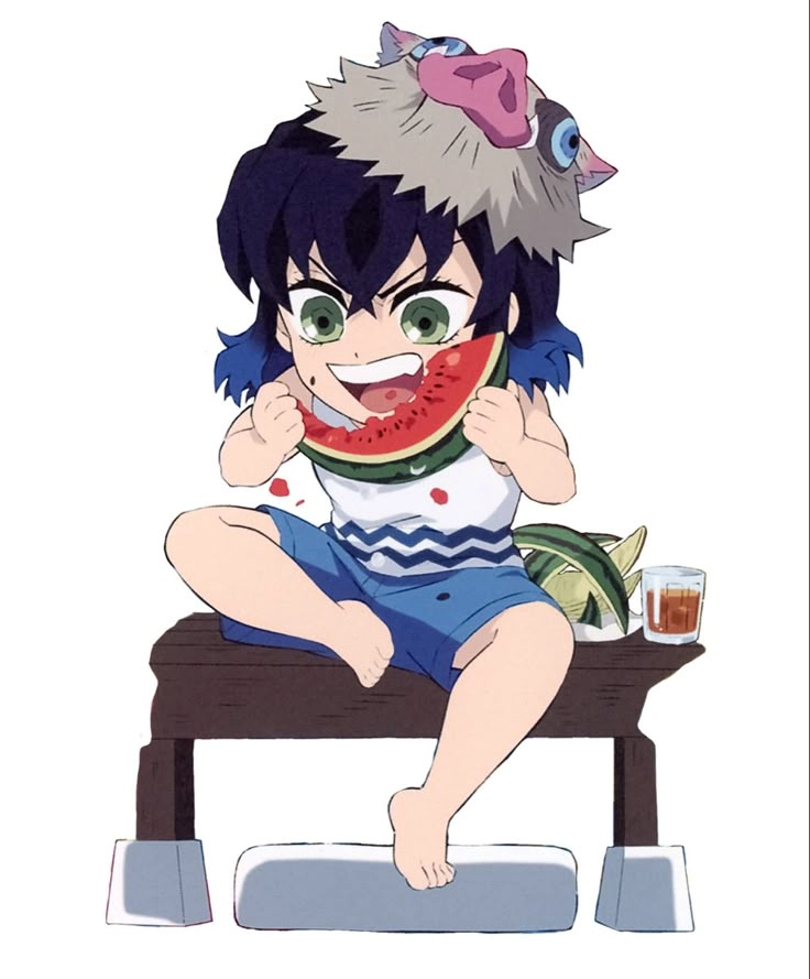 Cute Inosuke sticker siêu đáng yêu