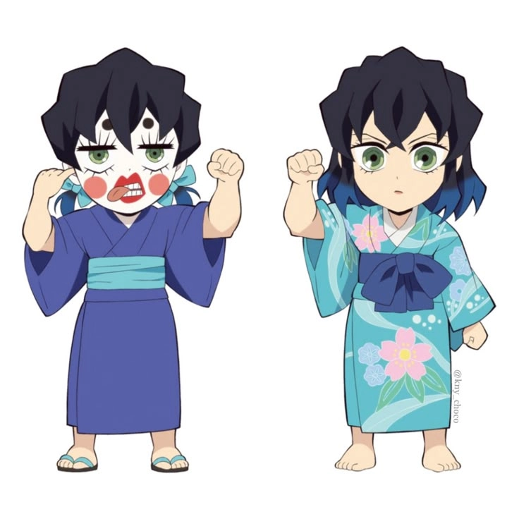 Hashibira Inosuke cute với thần thái dễ thương