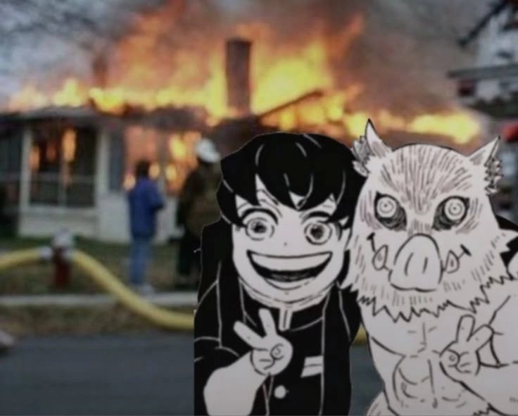 Inosuke manga meme biểu cảm hài hước từ manga KnY