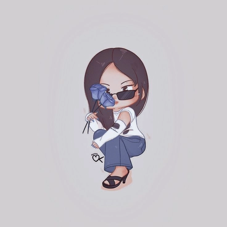 Blackpink Jennie chibi với tranh vẽ ấn tượng