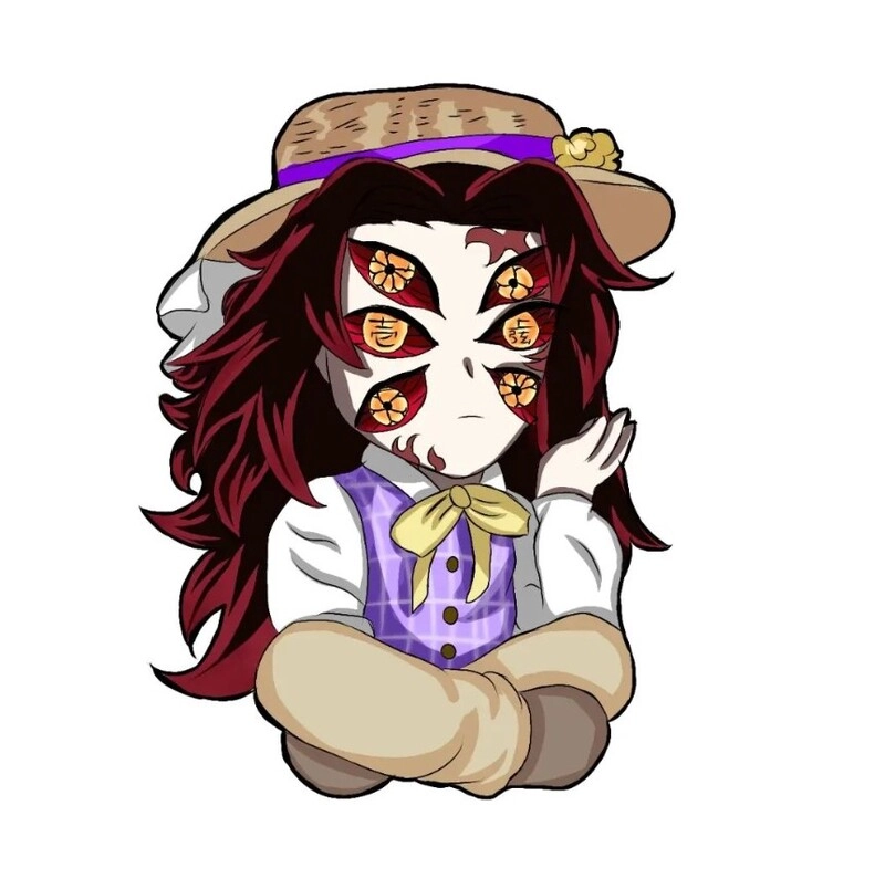 Chibi Kokushibo fanart cute sáng tạo từ fandom yêu thích