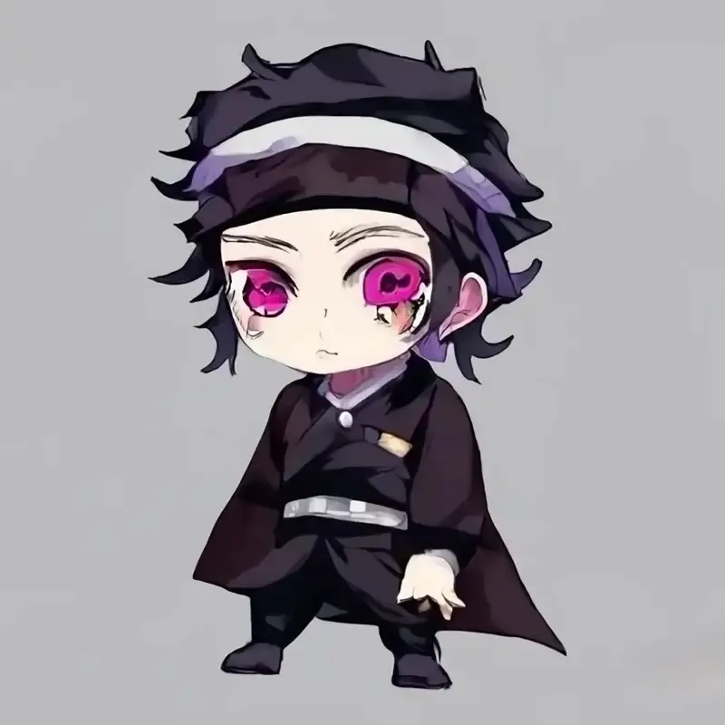 Kibutsuji Muzan chibi chúa quỷ trong nét vẽ