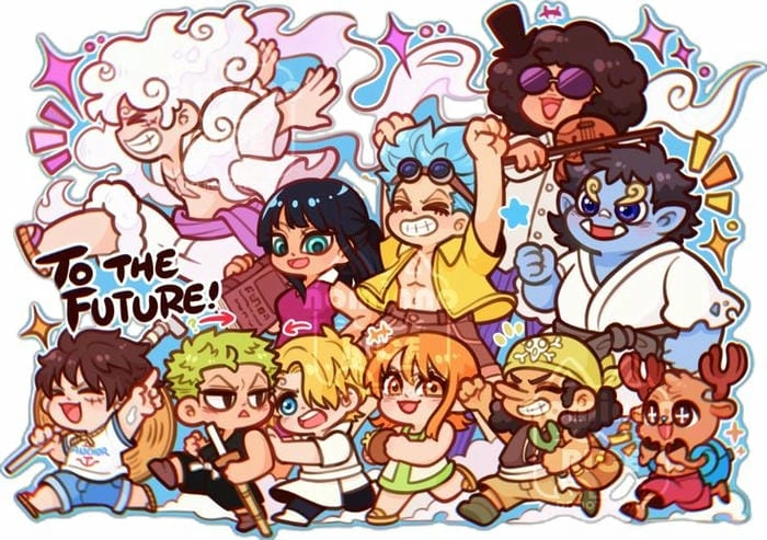 Hình ảnh One Piece Chibi mang đậm phong cách riêng