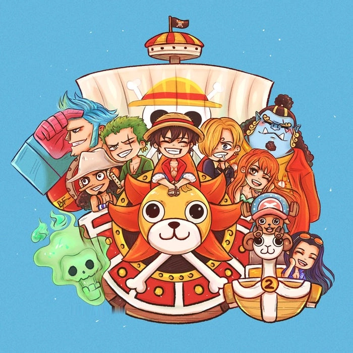 Chibi One Piece nhỏ nhắn nhưng đầy thần thái