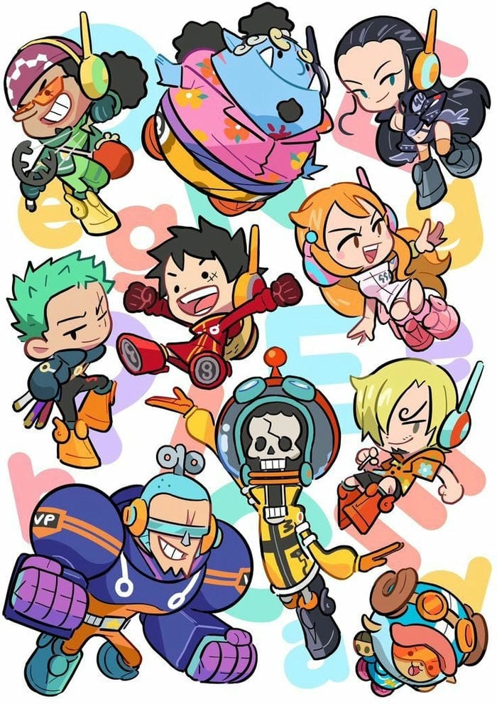 One Piece Chibi Wallpaper HD sắc nét từng pixel