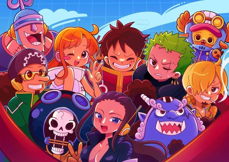 Hình vẽ One Piece Chibi cực kỳ sinh động và lạ mắt