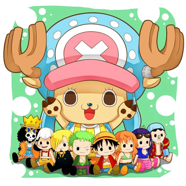 Hình One Piece Chibi Cute mang lại năng lượng tích cực