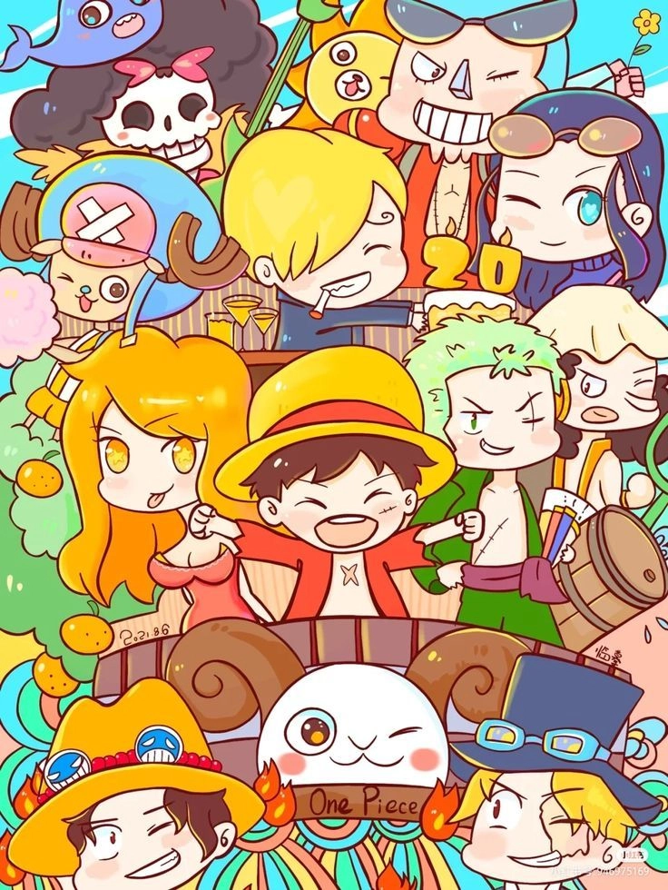 One Piece Chibi Mafia ngầu lòi với phong cách lạ mắt