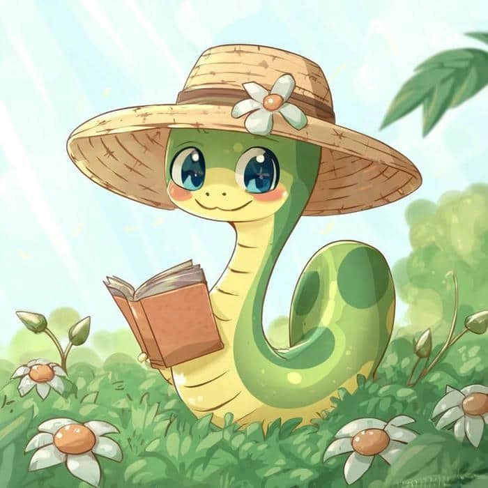 Con rắn chibi cute phiên bản nhỏ nhắn xinh xắn