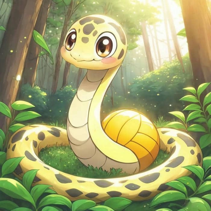 Cách vẽ con rắn chibi chi tiết cho người mới