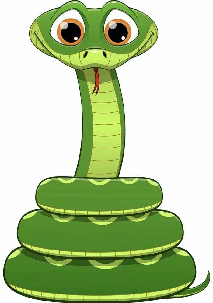 Hình rắn chibi 2025 phong cách hiện đại trẻ trung