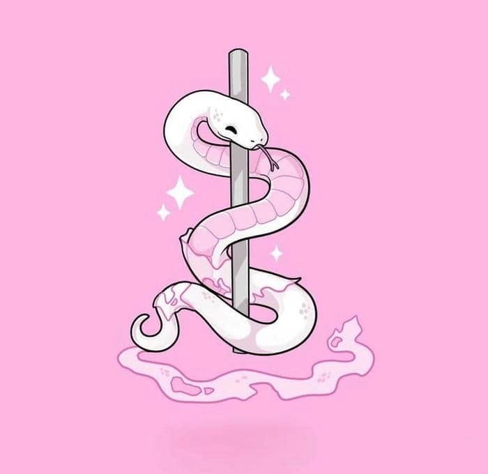 Rắn chibi tết biểu tượng may mắn năm mới