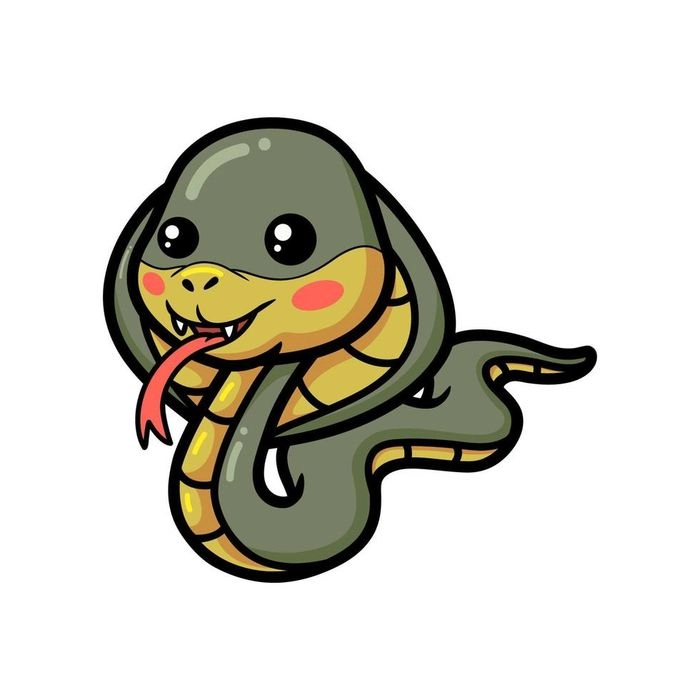 Hướng dẫn vẽ con rắn chibi đơn giản nhanh