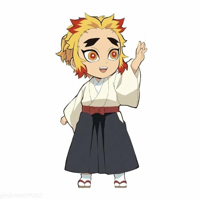 Cách vẽ Rengoku chibi hướng dẫn tạo hình chibi Viêm Trụ